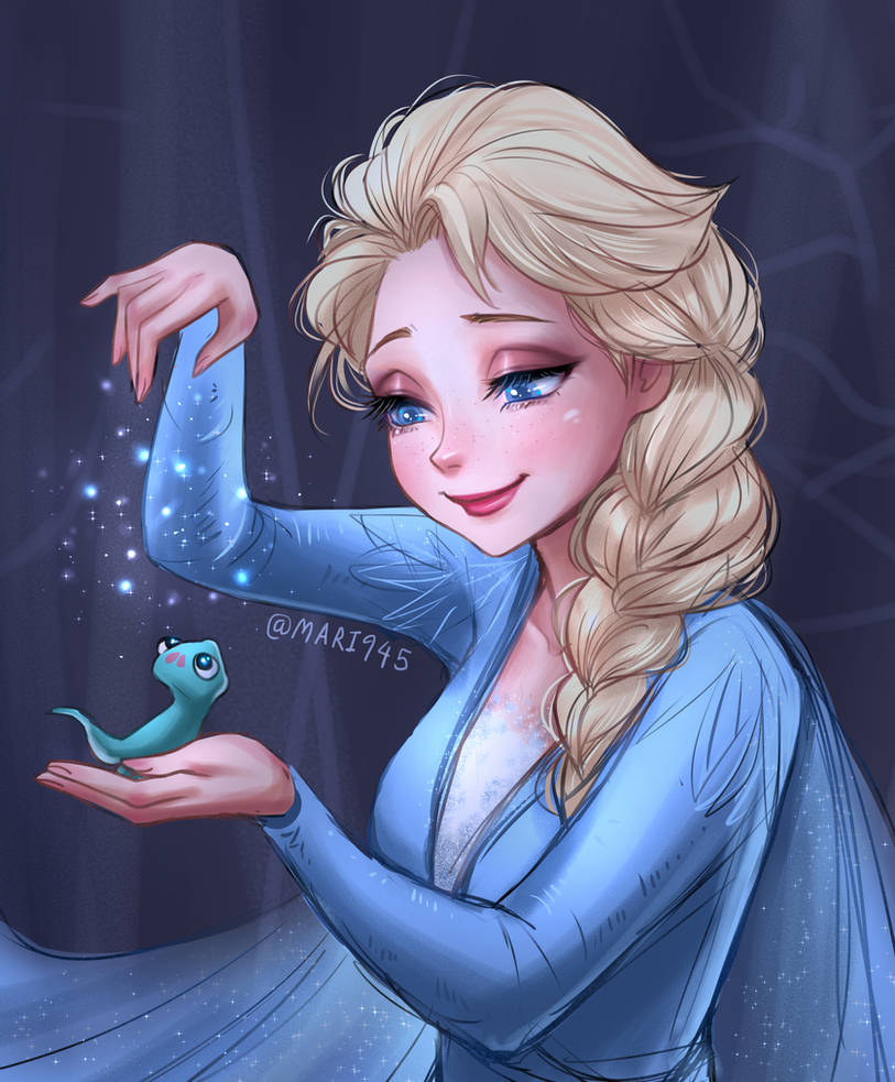 Elsa con Bruni frozen 2